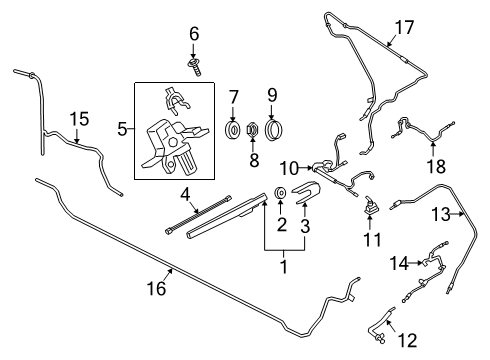 2020 Ford Expedition Lift Gate - Wiper & Washer Components Diagram