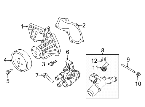 2020 Ford Escape Water Pump Diagram 1