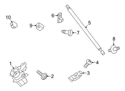 2023 Ford Escape Lock & Hardware Diagram 2