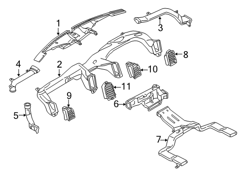 2020 Ford F-250 Super Duty Ducts Diagram 2