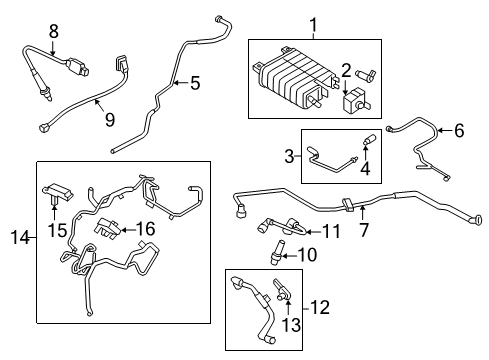 2020 Lincoln Continental Emission Components Diagram 1