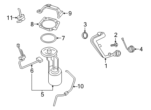 2022 Ford F-250 Super Duty Fuel System Components Diagram 6