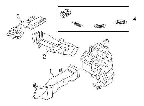 2021 Ford Police Interceptor Utility Ducts Diagram 2