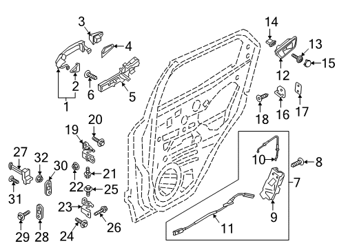 2022 Ford EcoSport Rear Door Diagram 4