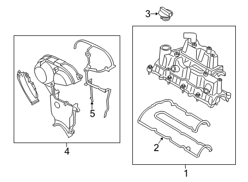 2020 Ford Fusion Valve & Timing Covers Diagram 1