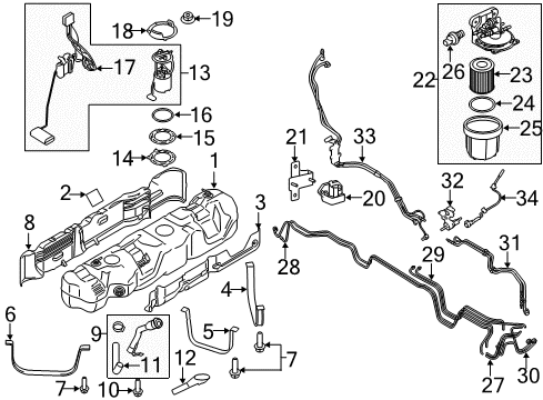 2021 Ford Transit STRAP ASY - FUEL TANK Diagram for CK4Z-9092-G