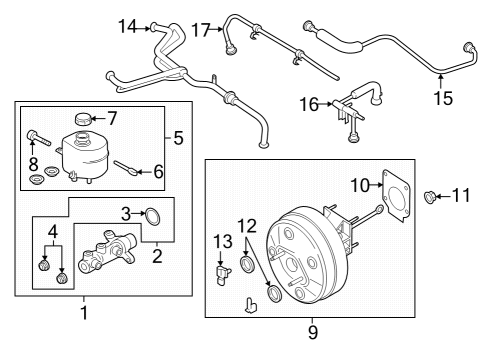 2023 Ford F-250 Super Duty Vacuum Booster Diagram 1