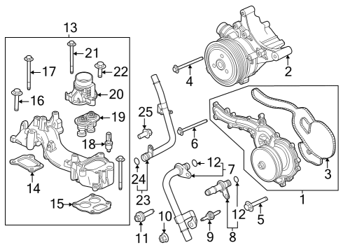 2023 Ford F-250 Super Duty SENSOR ASY Diagram for PC3Z-5E145-A