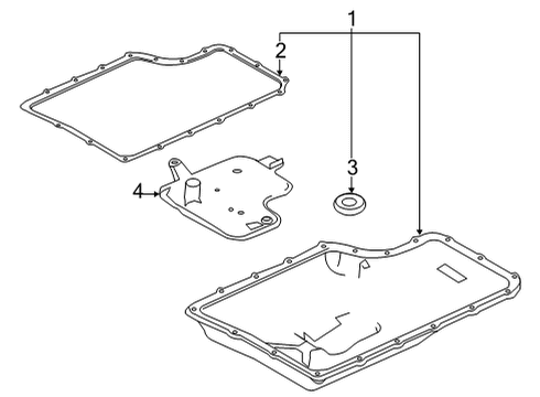 2022 Ford F-350 Super Duty Transmission Components Diagram