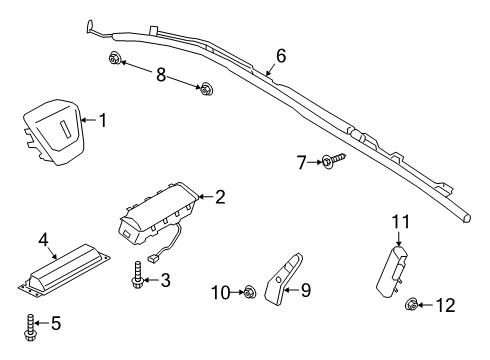 2020 Lincoln Corsair MODULE - AIR BAG Diagram for LJ7Z-78043B13-BE