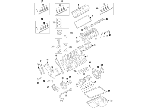 2013 Ford F-350 Super Duty PULLEY - CRANKSHAFT Diagram for NC3Z-6312-A