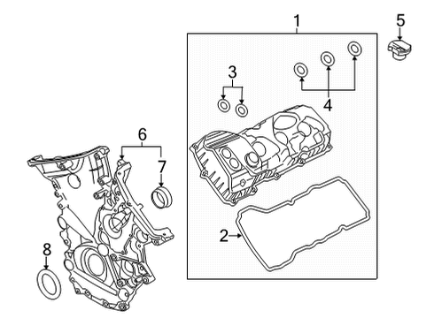 2023 Ford F-150 Valve & Timing Covers Diagram 6