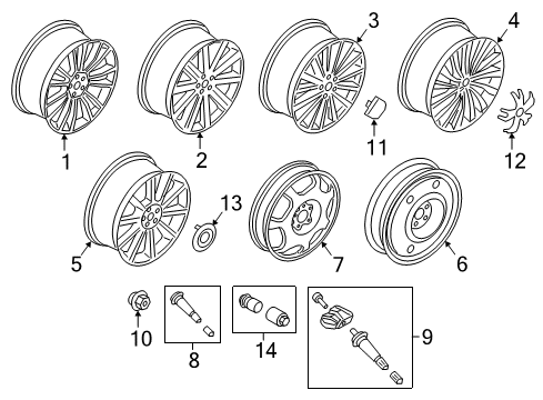 2020 Lincoln Continental Wheels Diagram 2