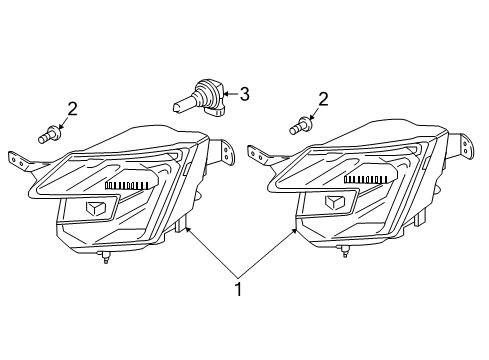 2019 Ford Police Interceptor Utility Fog Lamps Diagram 2