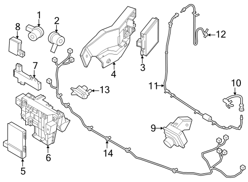 2022 Lincoln Navigator CONTROL ASY - ADVANCED DRIVER Diagram for NL1Z-14G647-D