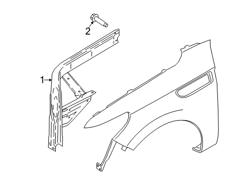 2023 Lincoln Navigator Structural Components & Rails Diagram