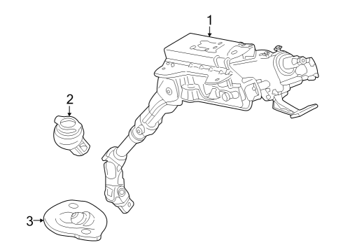 2022 Ford E-Transit Steering Column & Wheel, Steering Gear & Linkage Diagram 4