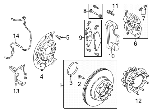 2022 Ford F-250 Super Duty Anti-Lock Brakes Diagram 2