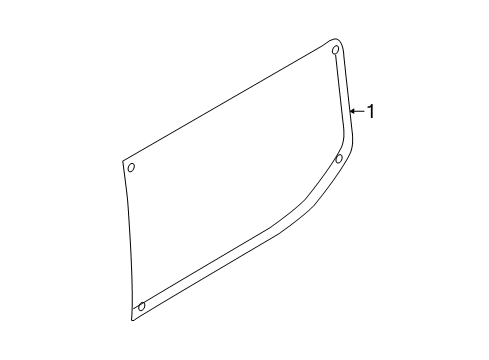 2022 Ford Transit Glass - Side Panel Diagram 3