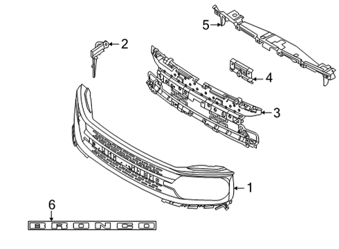 2022 Ford Bronco Sport EMBLEM Diagram for M1PZ-8A224-A