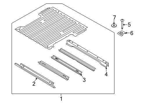 2020 Ford F-150 Floor & Rails Diagram 2