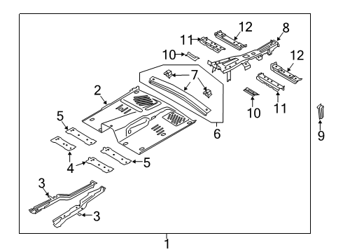 2021 Lincoln Aviator PAN ASY - FLOOR Diagram for L1MZ-7811135-A