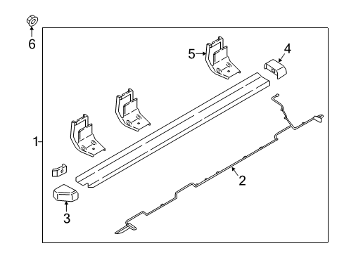 2022 Ford F-350 Super Duty Running Board Diagram 8