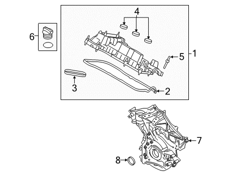 2020 Lincoln MKZ Valve & Timing Covers Diagram 3