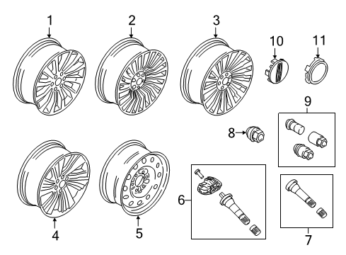 2022 Lincoln Navigator Wheels Diagram 2