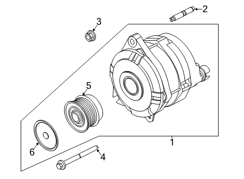 2023 Ford Police Interceptor Utility Alternator Diagram 2