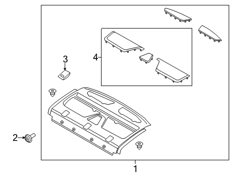 2020 Lincoln MKZ Interior Trim - Rear Body Diagram 2