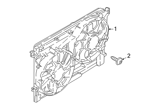 2020 Lincoln Continental Cooling System, Radiator, Water Pump, Cooling Fan Diagram 3