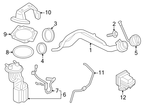 2023 Ford F-350 Super Duty Fuel System Components Diagram 5