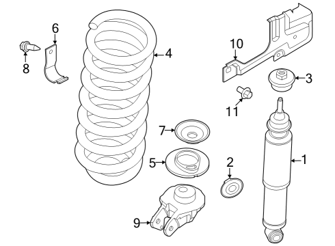 2023 Ford F-250 Super Duty Shocks & Components - Front Diagram 2