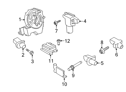 2020 Ford Transit SENSOR ASY - AIR BAG Diagram for LK4Z-14B321-E