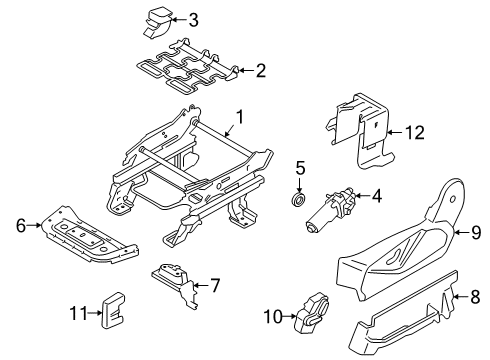 2020 Ford Transit Connect Tracks & Components Diagram 2