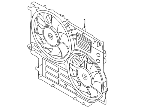 2021 Ford Transit Cooling System, Radiator, Water Pump, Cooling Fan Diagram 1