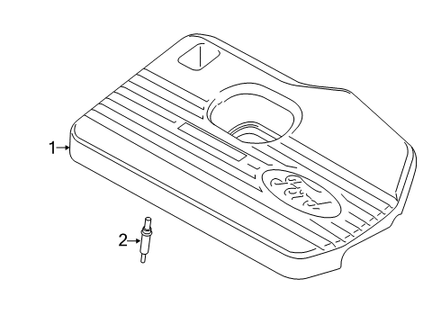 2021 Lincoln Nautilus Engine Appearance Cover Diagram 1