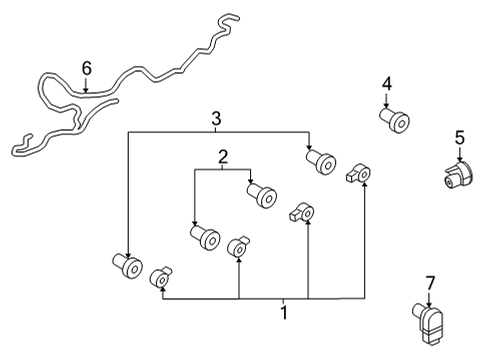 2022 Ford F-150 Electrical Components - Rear Bumper Diagram 2