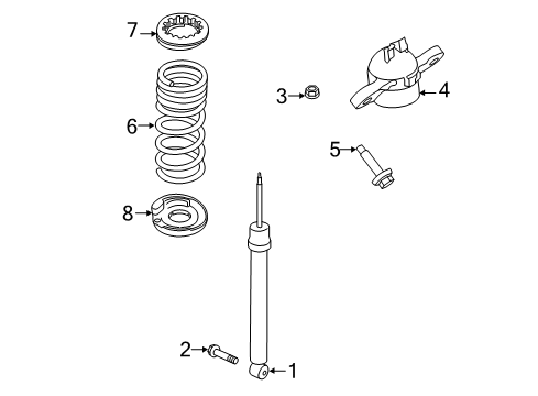 2023 Lincoln Corsair Shocks & Components - Rear Diagram 2