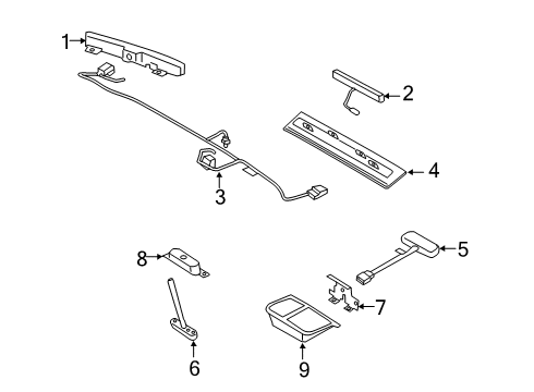 2022 Ford Police Interceptor Utility Interior Lamps Diagram