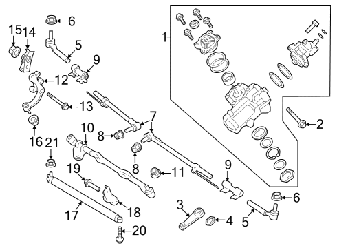 2023 Ford F-350 Super Duty SWITCH ASY - CONTROL Diagram for ML3Z-9C888-DA