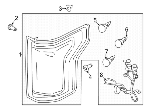 2023 Ford F-150 SOCKET ASY Diagram for ML3Z-13410-E