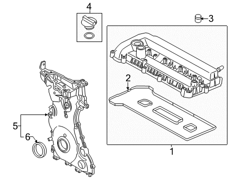 2020 Ford Fusion Valve & Timing Covers Diagram 4