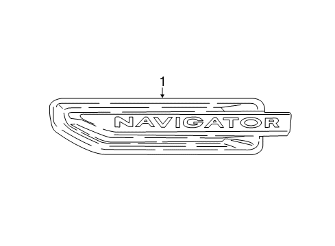 2024 Lincoln Navigator NAME PLATE Diagram for NL7Z-16720-DC