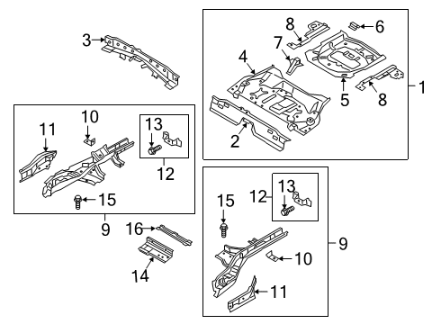 2021 Lincoln Corsair PAN ASY - FLOOR Diagram for LX6Z-7811215-C