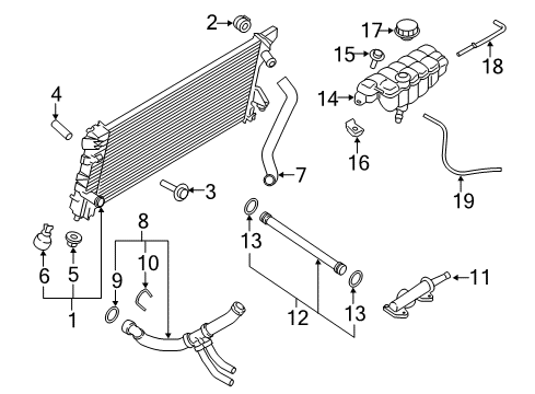 2020 Ford F-150 Radiator & Components Diagram 4