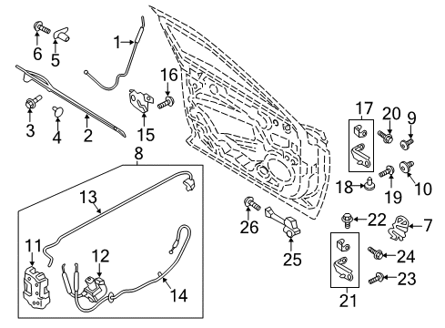 2020 Lincoln Continental Front Door Diagram 3