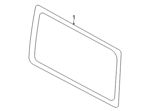 2021 Ford Bronco Glass & Hardware - Quarter Panel Diagram 1