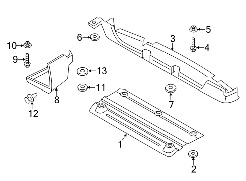 2020 Lincoln MKZ Rear Floor & Rails Diagram 2